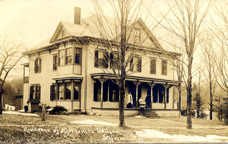 120 Main St. Residence of Mrs. Julia Wilson Jefferson NY Postcard